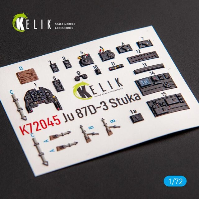 Special Hobby Junkers Ju 87D-3 Stuka - Interior 3D-Decals - Bild 1