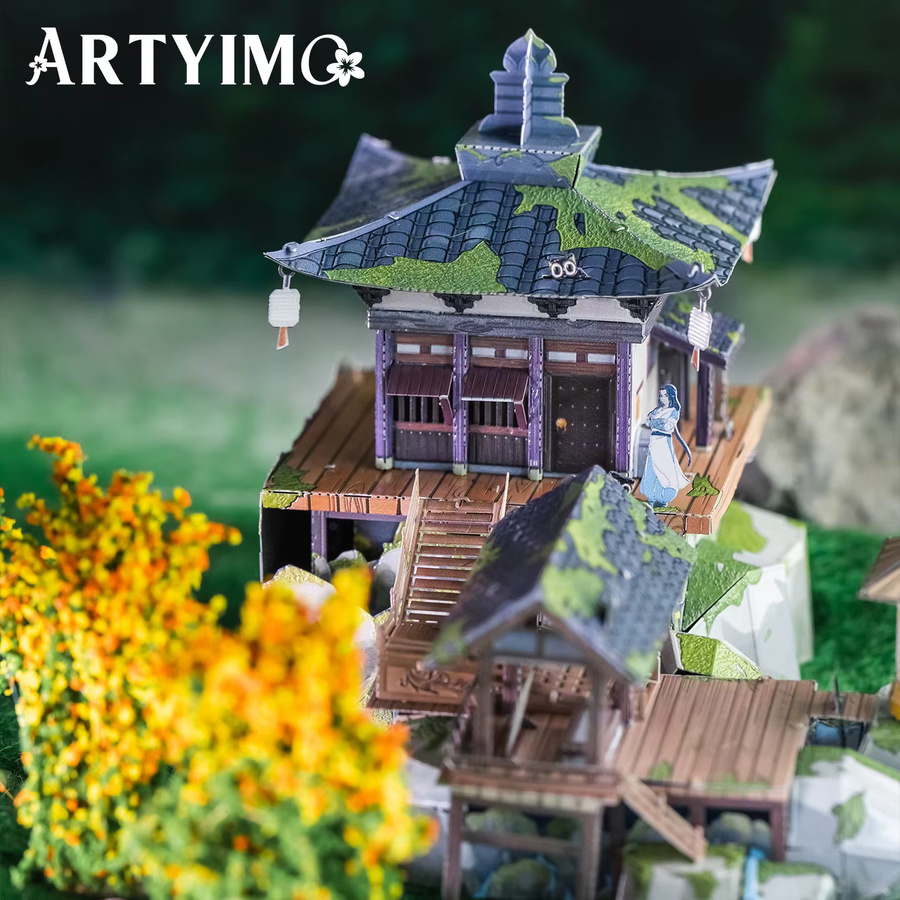 MU Infinite Cottage 3D Metall-Puzzle, DIY Bausatz, Mehrfarbig - Bild 3