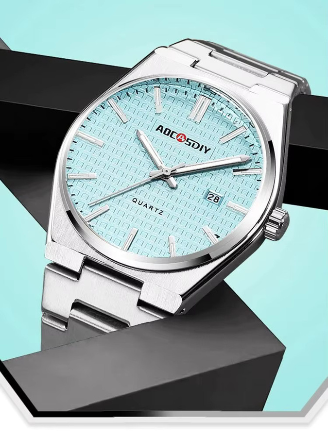 ONOLA Armbanduhr Quarz, Edelstahl, Grün, Herren - Bild 3