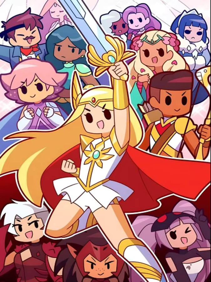 Selbstklebender Anime-Papierdruck She-Ra und die Prinzessinnen der Macht in Mehrfarbig - Bild 7