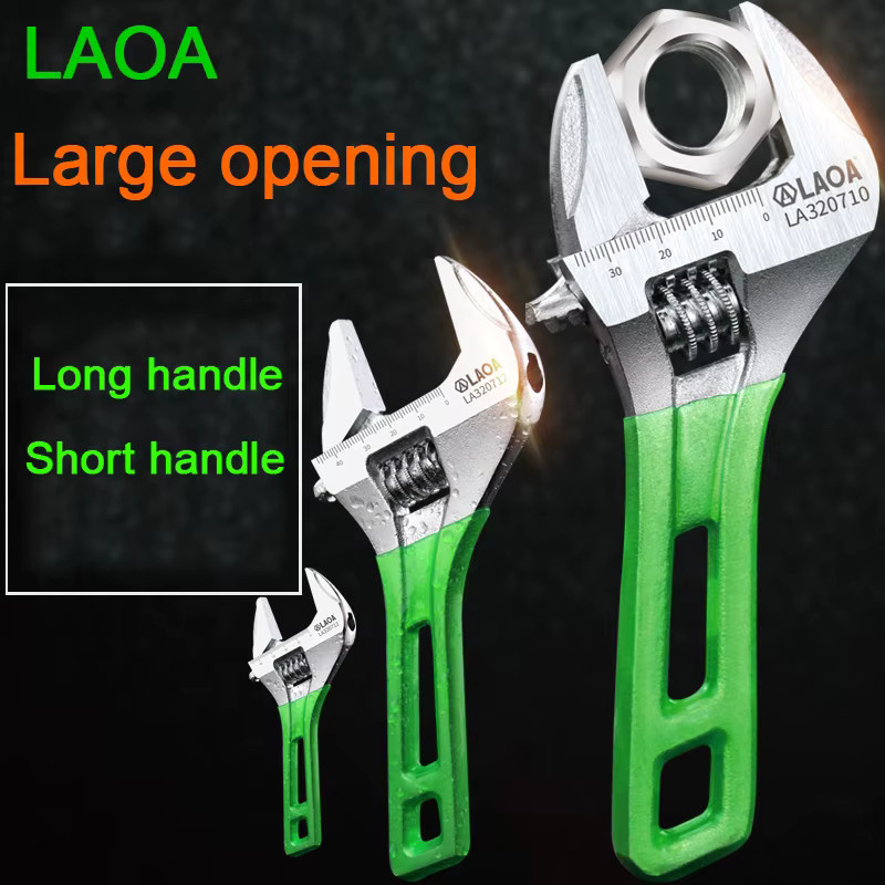 LAOA Multifunktionaler verstellbarer Rohrschlüssel für Sanitär-Reparaturen mit 6-12 Zoll Öffnung - Bild 2