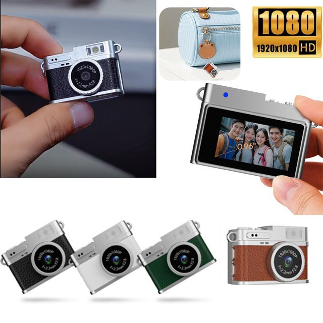 CUGUU S150 Retro-Digitalkamera mit LED-Blitzlicht und Lautsprechern in Rot - Bild 1