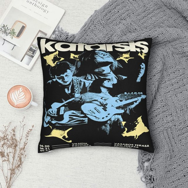 Trendy Home Katarsis Band Dekor Kissenbezug mit Reißverschluss, Mehrfarbig, B/T/H: 45 x 45 x 45 cm - Bild 1