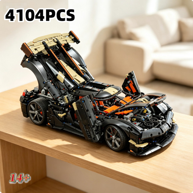 Hot Toys High Tech Raceauto Spear Megacar Supercar Bouwblokken, 4104 Teile, ab 14 Jahren - Bild 1