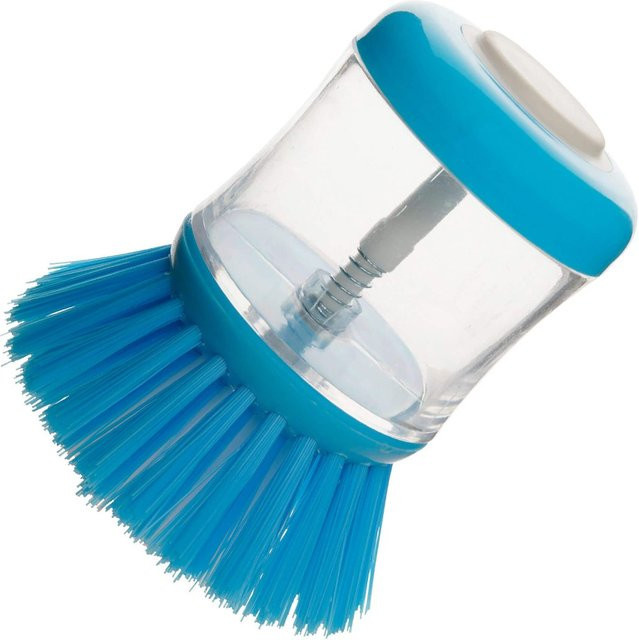 Fackelmann Spülbürste mit Reservoir in Transparent-Blau aus Kunststoff - Bild 1
