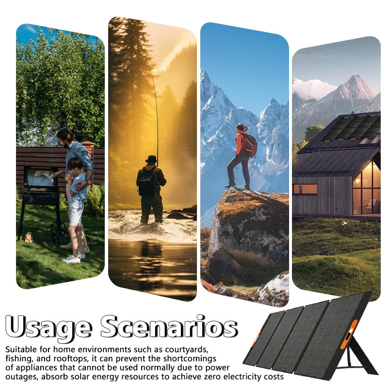CHUBAN Flexibles 420W Solarpanel Set, Monokristallines Solarladegerät in Schwarz, Wasserdicht für Camping und Kraftwerke - Bild 5