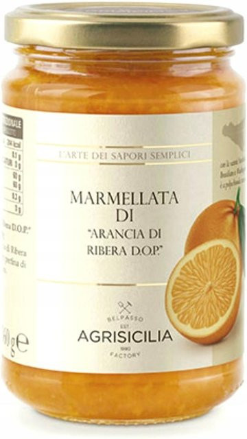 AGRISICILIA Ribera D.O.P. Orangenmarmelade mit Schale 360 g - Bild 1