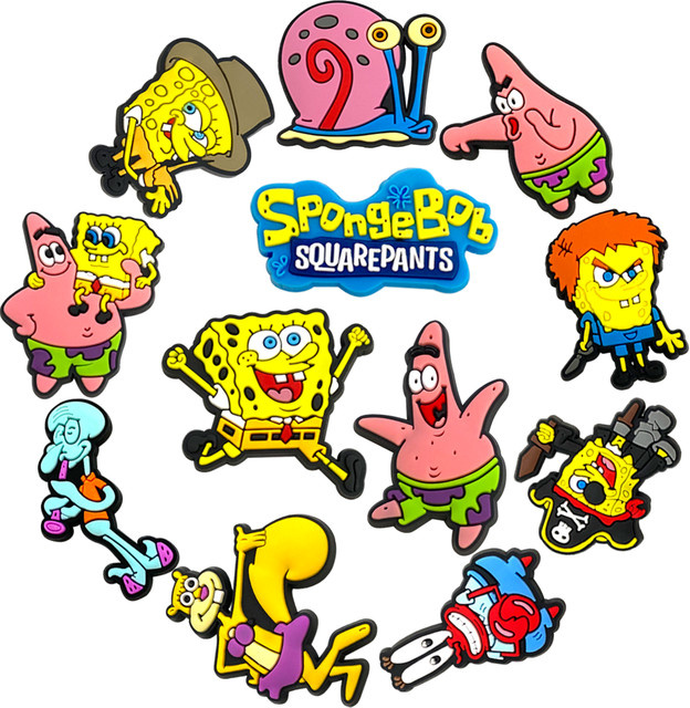 Potdemiel Schuh-Charms SpongeBob Schwammkopf, Kinder, PVC - Bild 1