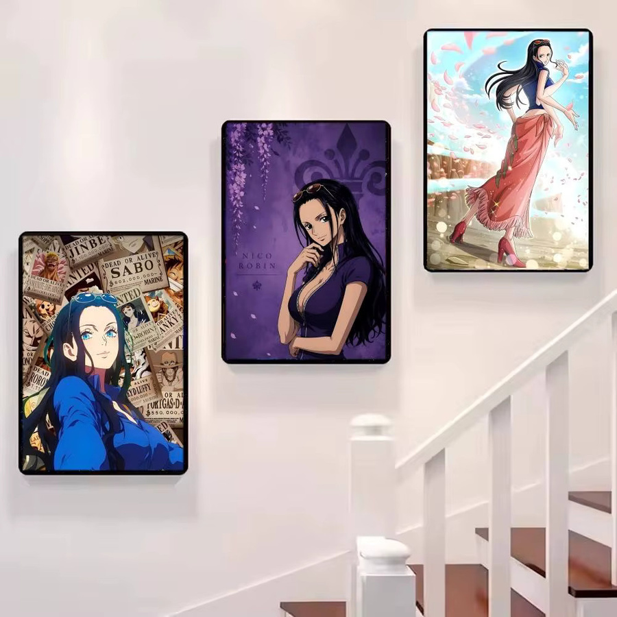 Selbstklebendes One Piece Nico Robin Poster aus Papier, wasserfestes Anime Wandbild in Mehrfarben - Bild 4