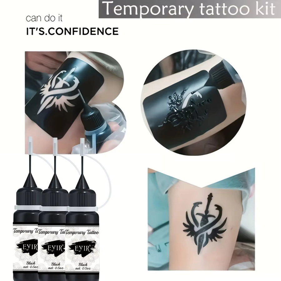 EYIR Tattoo-Paste Set, 9 Farben, Körperbemalung - Bild 5
