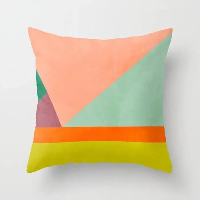 GUOYU HOMEDECOR Dekokissenbezug im nordischen Design mit abstraktem Grafikmuster, Mehrfarbig, Polyester - Bild 1