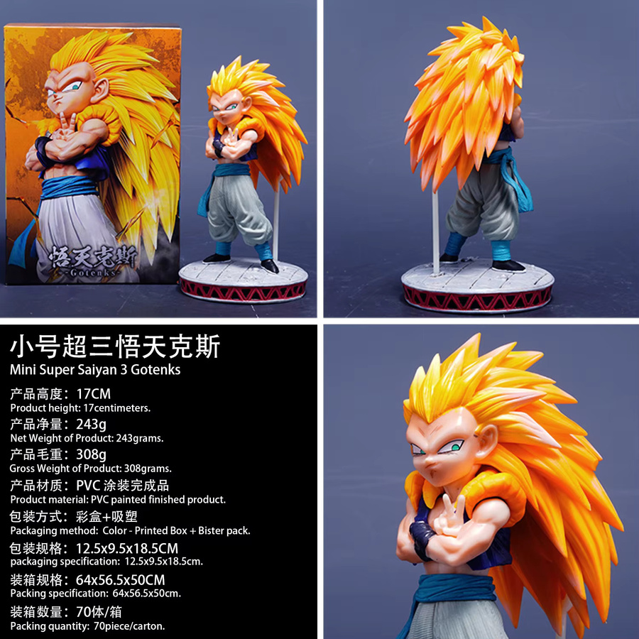 Bandai Dragon Ball Super Saiyan Gotenks Gk Sammlerfigur, Kunststoff, Bunt / Mehrfarbig - Bild 2