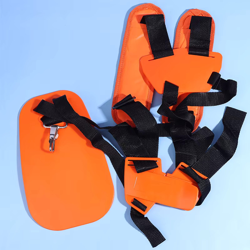 Sommer6 Doppelter Schultergurt aus Nylon für Freischneider, Trimmer und Rasenmäher in Orange - Bild 3
