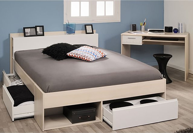 Parisot Schlafzimmer-Set Most und Charly in Akazie und Weiß - Bild 1