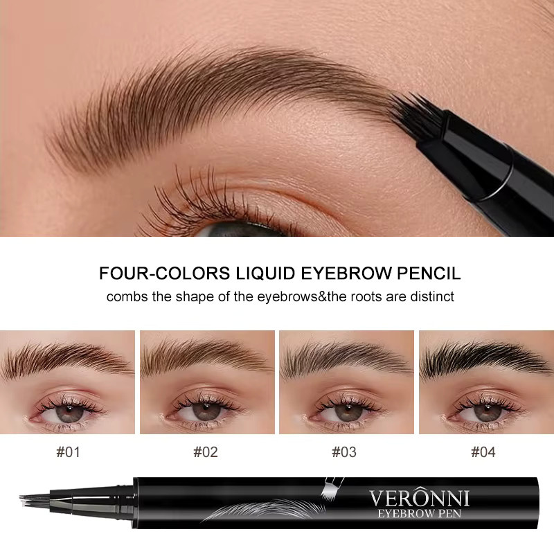 VERONNI Augenbrauenstift, Flüssig, 4 Farben, Unisex - Bild 4