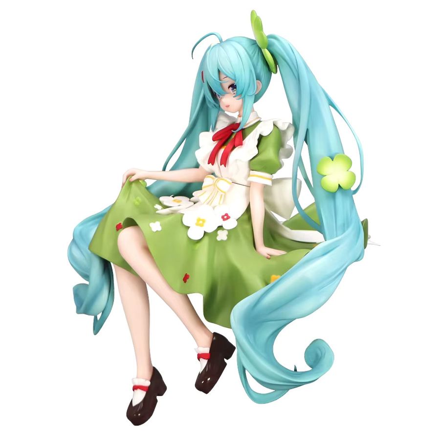 Bandai Anime Figur Hatsune Miku Four Leaf Grass Fairy Candy Sweetheart Tokyo Kimono aus PVC in Multicolor - Bild 2