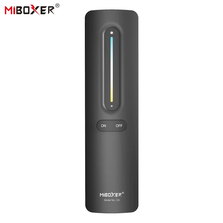 Miboxer C3 RF Wireless Remote Touch Fernbedienung für CCT LED-Streifen, 2,4 GHz, Schwarz - Bild 3