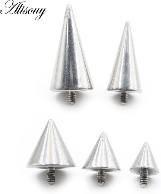 Alisouy Piercing Ohrring, Titan, Silber, Unisex - Bild 1