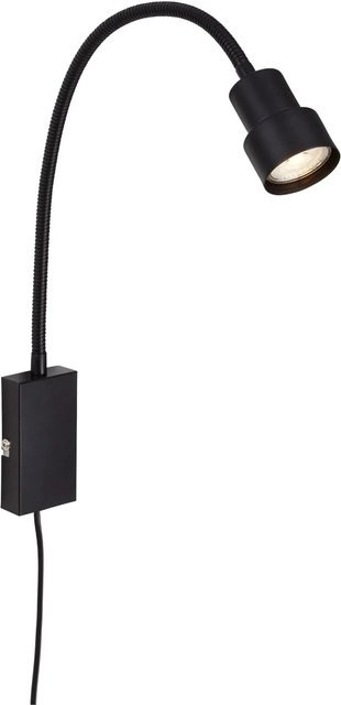 Briloner LED Bettleuchte Tusi Wandleuchte Schwarz mit Touch-Funktion und schwenkbarem Design für Schlafzimmer und Gästezimmer, Höhe: 69 cm - Bild 1