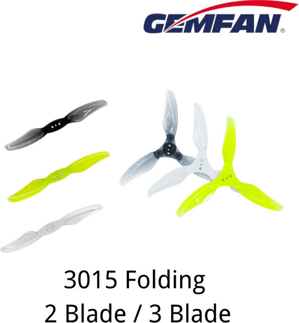 Gemfan Faltbare Propeller 3015, 2-Blatt / 3-Blatt, 1-teiliges Set - Bild 1