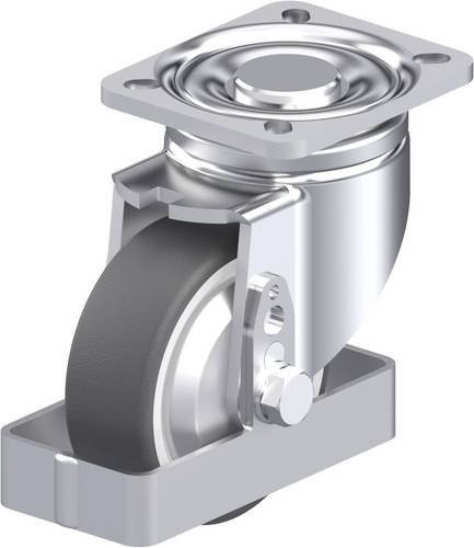 Blickle LH-POTH 100K-1-FA-FS Stahlblech-Lenkrolle in Silber, Rad-Durchmesser: 100 mm, Tragfähigkeit: 300 kg - Bild 1