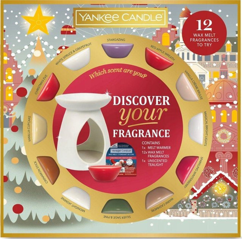 Yankee Candle Geschenkeset für Weihnachten mit Wax Melts in den Düften Kiefer und Zimt, mehrfarbig - Bild 1