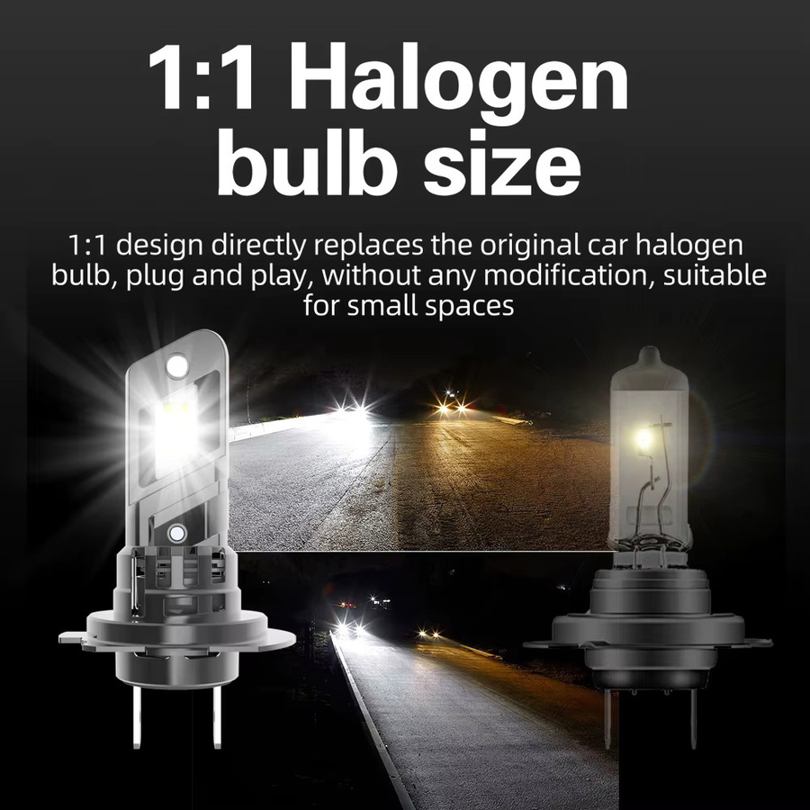 Neallor H7 LED Scheinwerfer Set 2er Pack Canbus Fehlerfrei 6000K Weiß für Renault Megane 2 2003 bis 2008 in Silber und Weiß - Bild 4