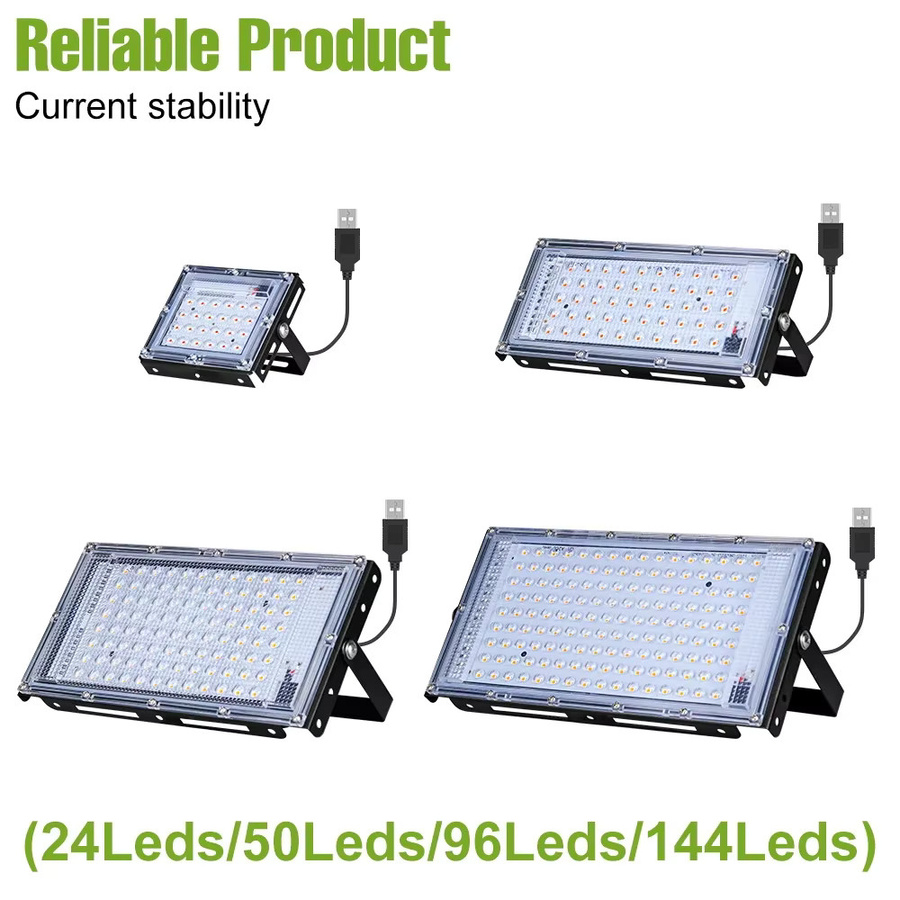 NJHIKG 200W LED Vollspektrum Pflanzenlampe in Schwarz für Hydroponik, Gewächshaus und Obstanbau via USB - Bild 2