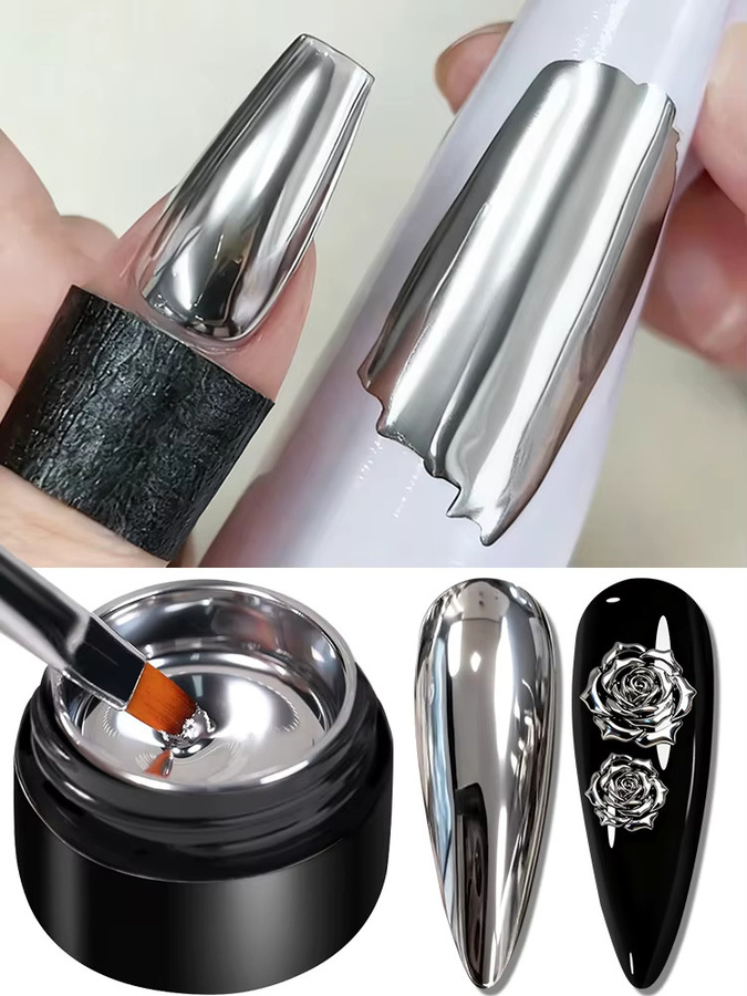 AWStorG Nagellack, Silver Metallic, 5 ml - Bild 6