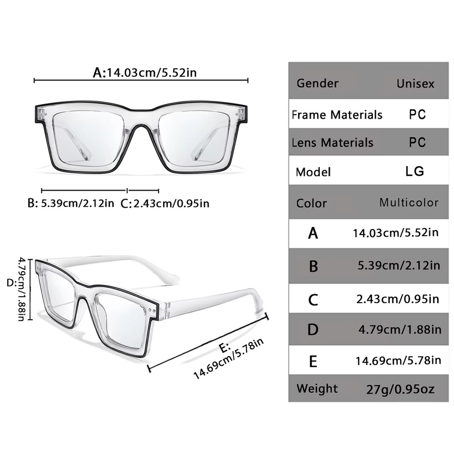 TAMWY Fahrrad-Sonnenbrille, quadratisch, Vollrand, Kunststoff, Unisex - Bild 1