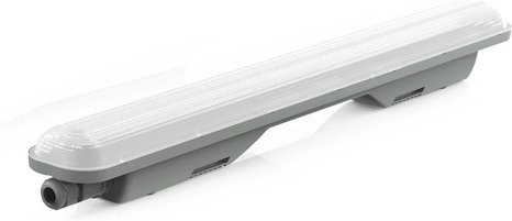 Müller-Licht Aquaprofi LED Wannenleuchte für das Badezimmer, grau, Breite: 7 cm, 4000 K - Bild 1
