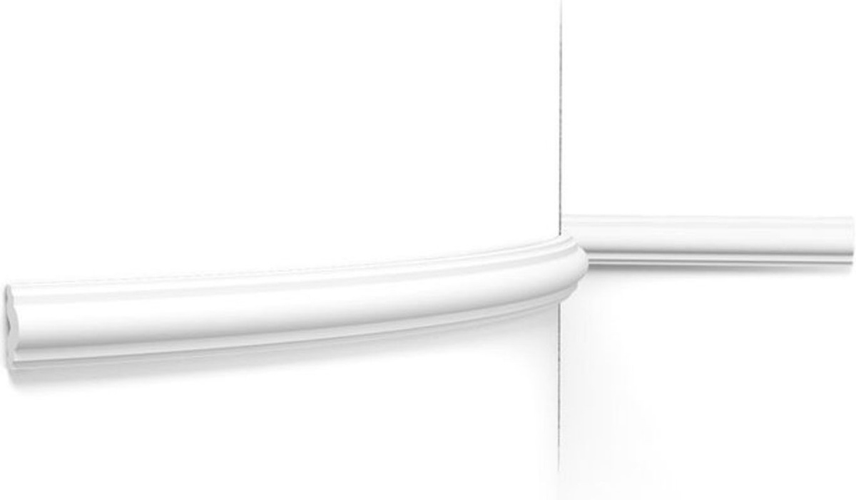 Orac Decor Axxent Friesleiste Px103f Flexible Wandleiste aus Kunstharz in Weiß, Länge: 2 Meter - Bild 1