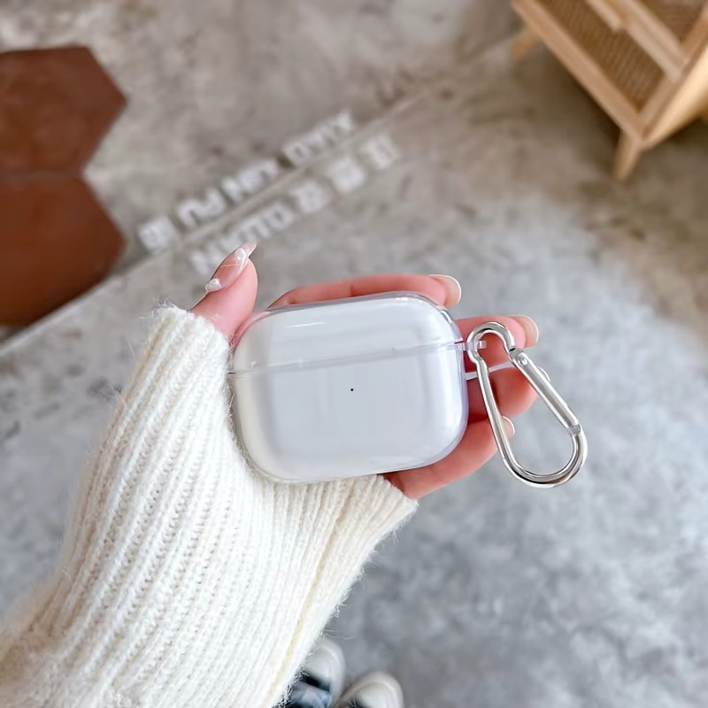 Transparente TPU-Schutzhülle mit Trageschlaufe für Apple AirPods Pro, Pro 2 und Pro 1, stoßfeste Silikonhülle für AirPods 1/2/3/4 - Bild 3