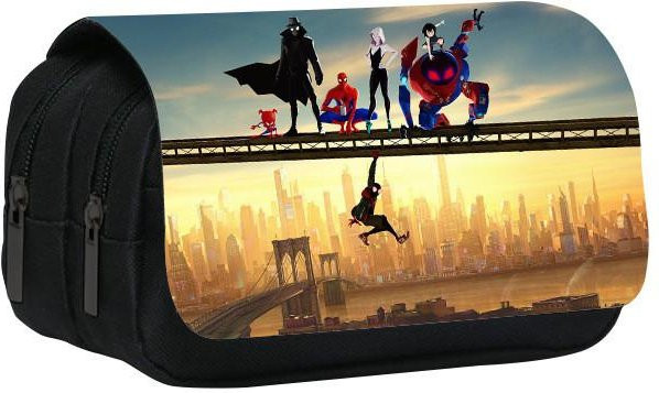 DewBloom Federmäppchen Spiderman Paralleluniversum mit großem Fassungsvermögen und doppellagigem Design für Schüler, Multicolour - Bild 1