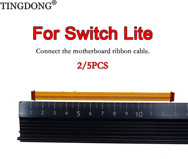 Nintendo Switch Lite L-Tasten Flexkabel und Stromanschluss Flachbandkabel für die interne Reparatur Ersatzteil Set in Orange - Bild 1
