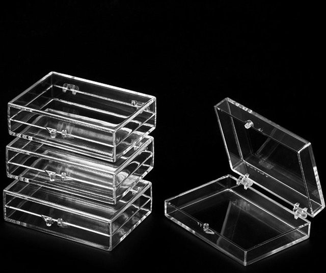 Transparente Acryl-Aufbewahrungsbox mit Deckel für Schmuck, Süßigkeiten oder Sammlerstücke - Bild 1