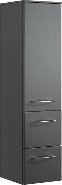 Pelipal Bad-Hängeschrank Quantum 01 in Anthrazit mit Soft-Close-Türen und internen Regalen, Breite: 30 cm - Bild 1