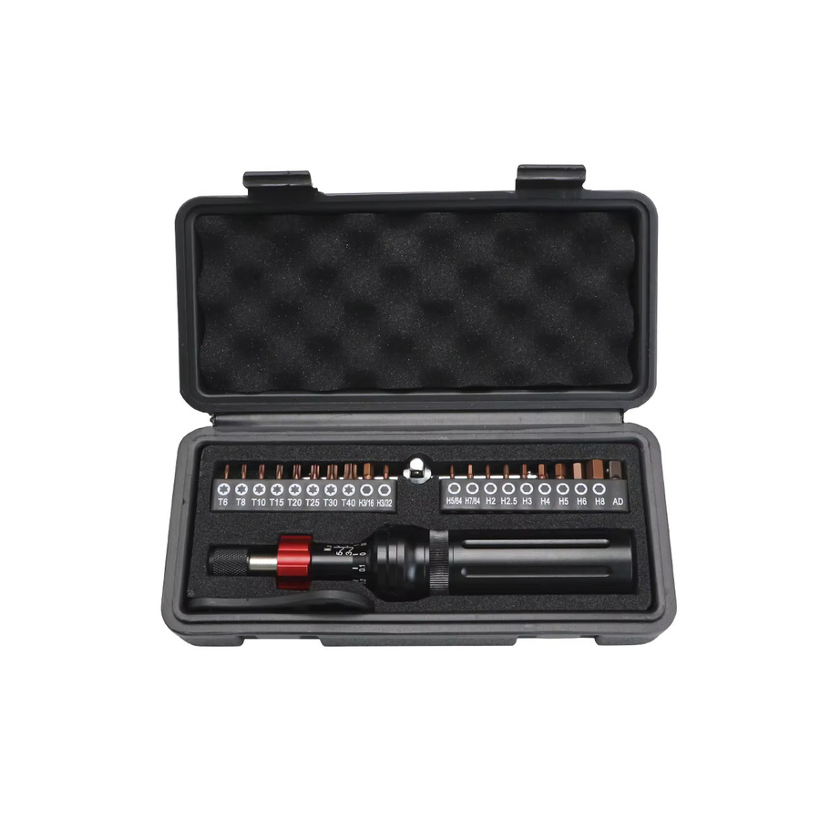SHANHR Präzisions-Drehmomentschraubendreher-Set in Schwarz mit 1/4 Zoll Bit-Halter und 20 Bits für DIY-Fahrradwartung und mechanische Arbeiten - Bild 6