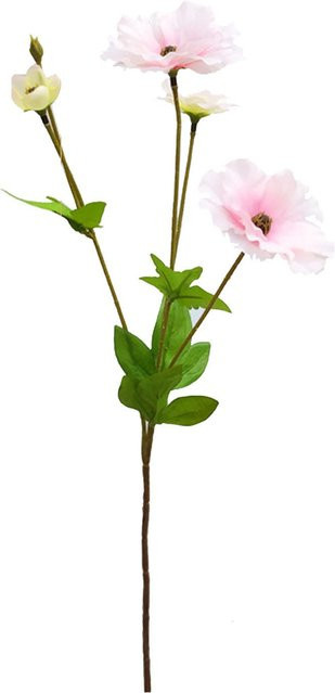 Künstliche Pfingstrose mit Schmetterling im nordischen Stil von OutsideWorld in Weiß und Pink - Bild 1