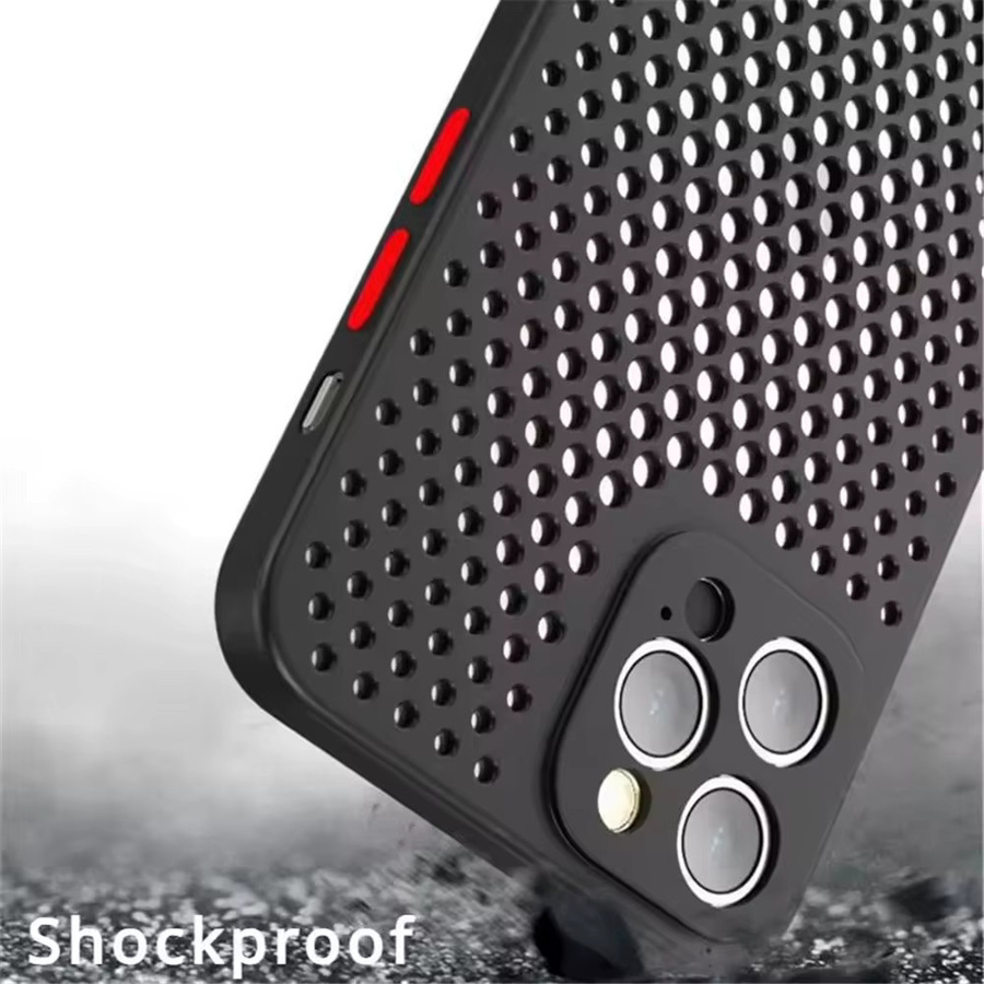 Kühlende und atmungsaktive Silikonhülle von Fudusaidman für iPhone 11 bis iPhone 17 Air in Grün - Bild 3