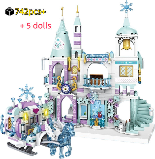 yaafun Friends Prinzessinnen-Eisschloss, Baukasten, 742 Teile - Bild 1