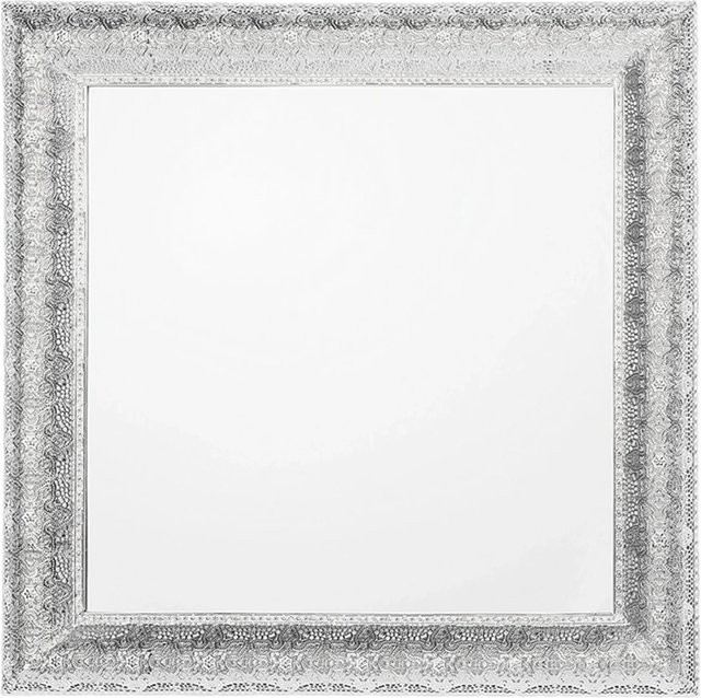 Beliani Wandspiegel CAVAN in Silber, quadratisch aus Metall und Glas, B/H: 65 x 65 cm - Bild 1