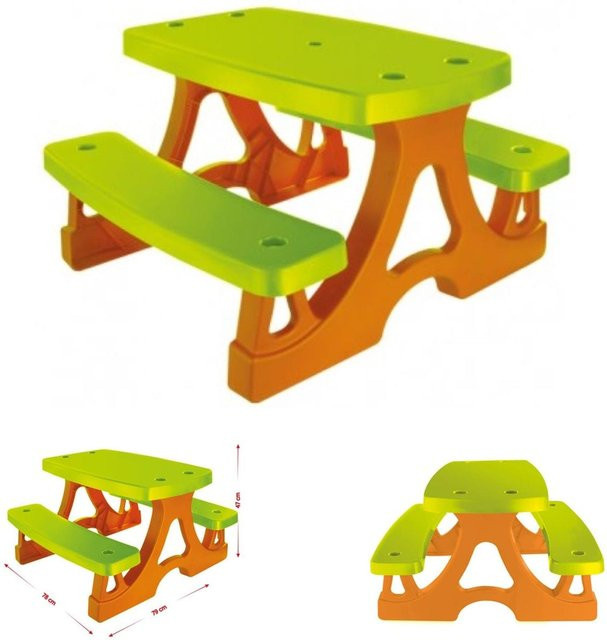 Mochtoys Kinderbank Kindersitzgruppe 10722 für drinnen und draußen B/T/H: 79 x 78 x 49 cm - Bild 1