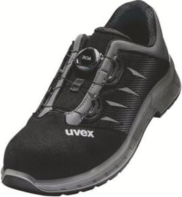 Uvex Halbschuhe 2 trend S3 Sicherheitsschuhe in Schwarz Grau Größe 52 Weite 12 - Bild 1