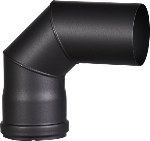 FIREFIX Rauchrohr aus Stahl in Schwarz mit einem Durchmesser von 8 cm und einer Stärke von 1,2 mm - Bild 1