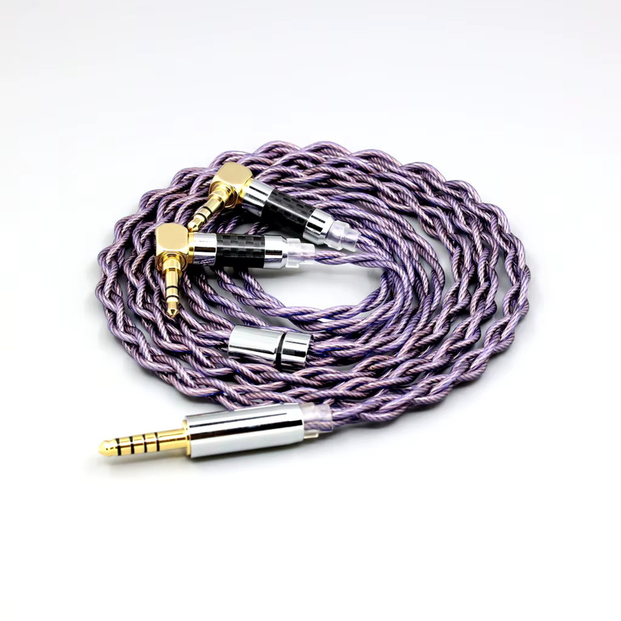 EachDIY Typ2 7N OCC Litz Kopfhörerkabel für Verum 1 One mit 3,5mm Stecker L-Form, 1,8mm, 140-adrig, 4-adrig - Bild 2