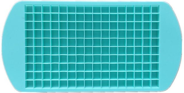 Faltbare Eiswürfelform aus Silikon mit Mini-Quadrat-Eiswürfeln und Eis am Stiel Form in Grün und Türkis von chenxiaogang - Bild 1