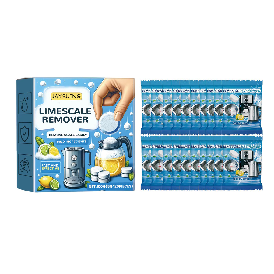 jaysuing Kalk-Entferner Brausetabletten mit Zitronenduft zur Reinigung von Wasserkochern in Blau - Bild 4