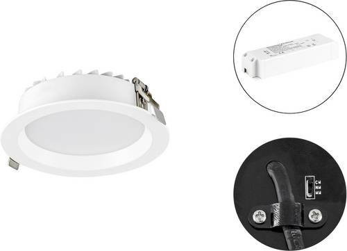 EVN LED-Einbaustrahler LN54150125 in Weiß, rund, modern - Bild 1