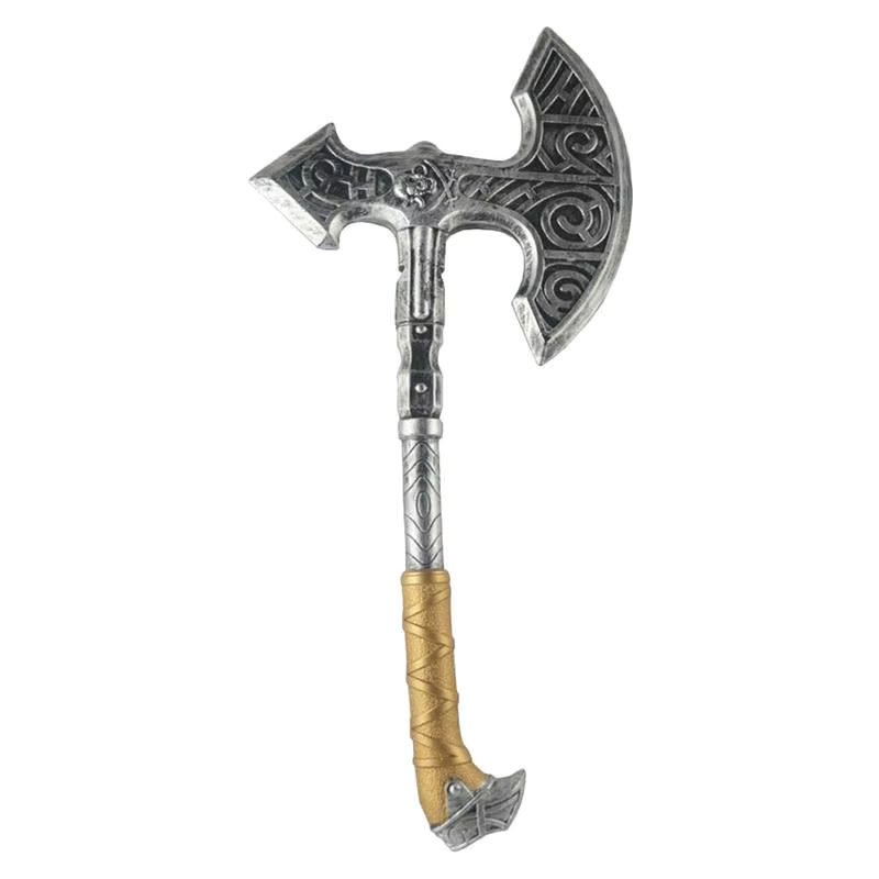 Dekorative Halloween Axt aus Kunststoff in Silber als Requisit für Kostüme und Partys - Bild 2